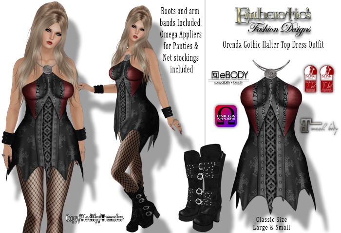 EFD_94 Orenda Gothic Halter Top Dress Outfit