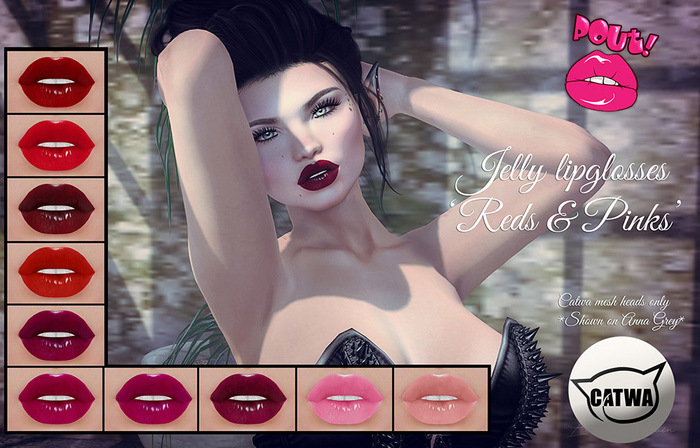 [POUT!] Jelly lipgloss Reds & Pinks Catwa (unpack me)