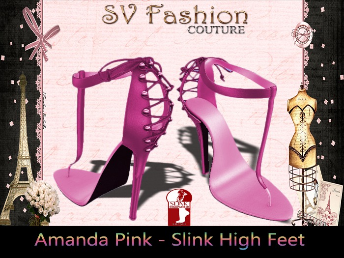 Amanda Shoes Pink-Slink High Feet