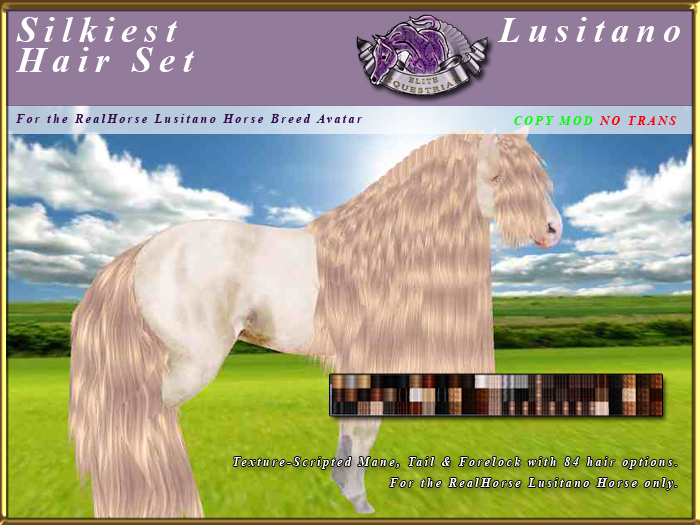 *E* RealHorse Silkiest Mane & Tail Set [BOXED] RH Lusitano