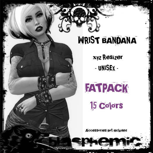 BLASPHEMIC - WRIST BANDANA - FATPACK