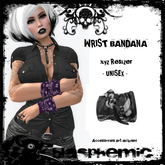 BLASPHEMIC - WRIST BANDANA - GREY CAMO