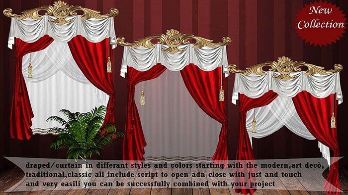 Royal Elegance desing curtain /drapes  R 4