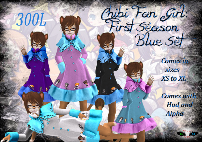 ~E.E.~ Chibi Fan Girl; First Season ~Blue Pack Boxed~