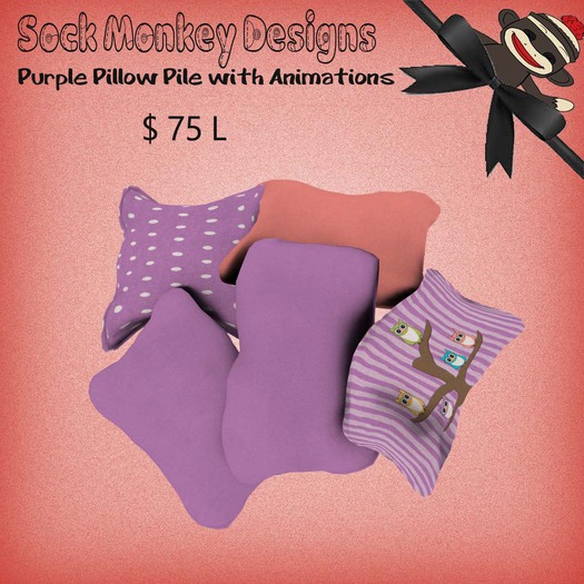 Purple Pillow Pile