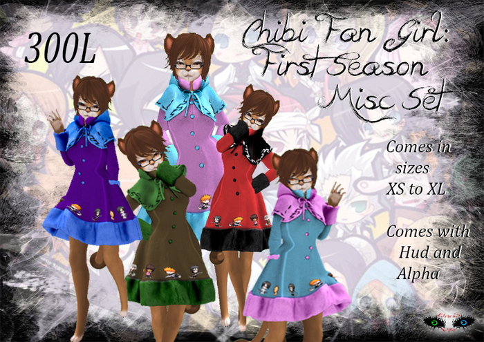 ~E.E.~ Chibi Fan Girl; First Season ~Misc Pack Boxed~