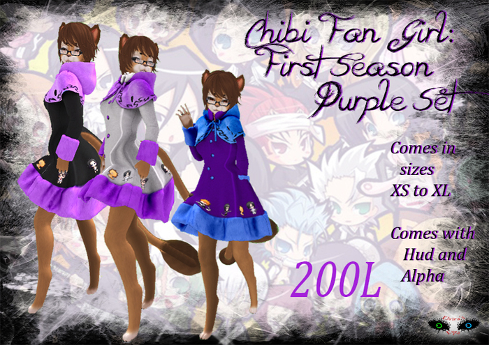 ~E.E.~ Chibi Fan Girl; First Season ~Purple Pack Boxed~