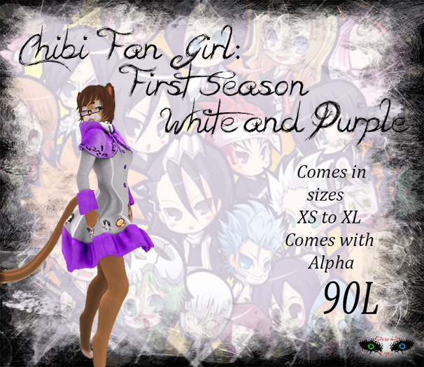 ~E.E.~ Chibi Fan Girl; First Season ~White and Purple~