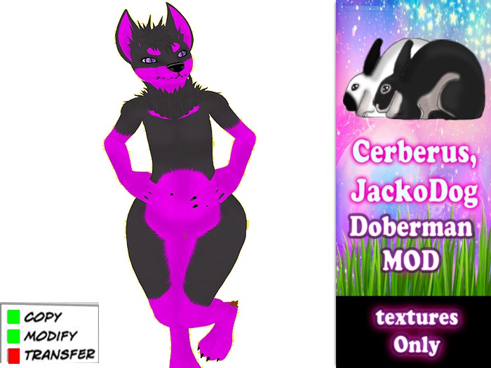 Jackodog -Doberman Pink