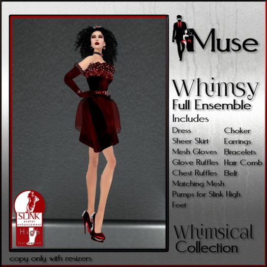 [MUSE] Whimsy Cocktail Dress - Red
