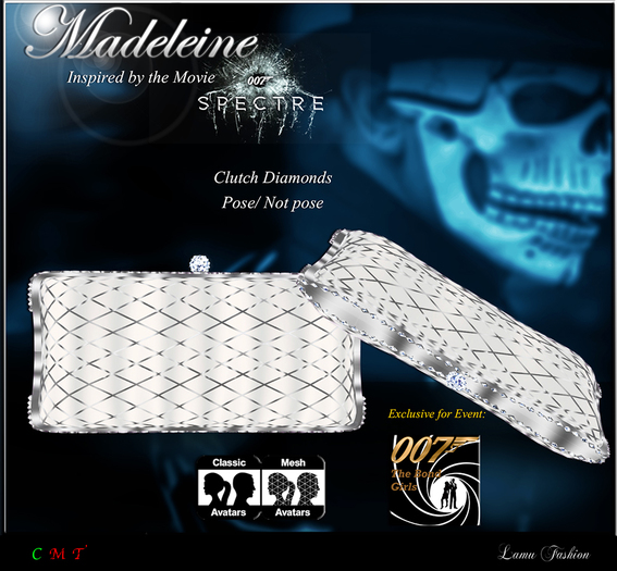 -Lamu Fashion-Clutch Diamonds *Madeleine*
