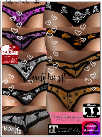 panty halloween free 8 textures hud aapl