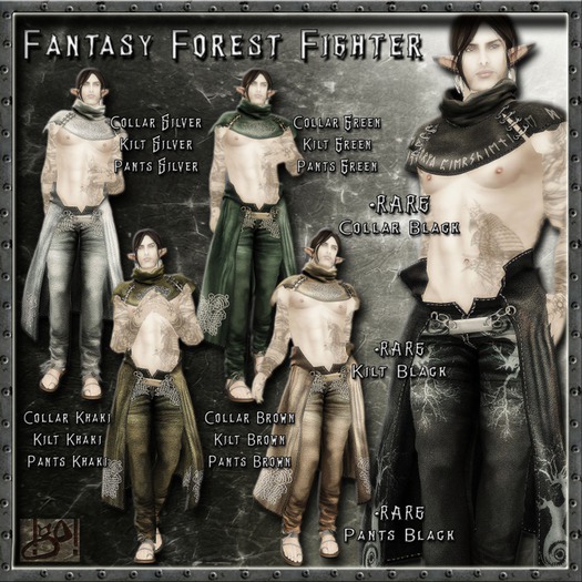  normal !gO! Fantasy Forest Fighter-kilt-brown- 