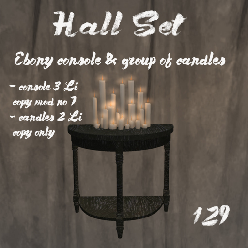 MaMia-BOX*Hall Set-console candles