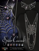 EarthStones Spider Cascade Necklace Back Necklace