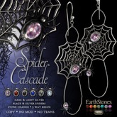 EarthStones Spider Cascade Earrings (wear to open)