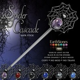 EarthStones Spider Cascade HairStick (wear to open)