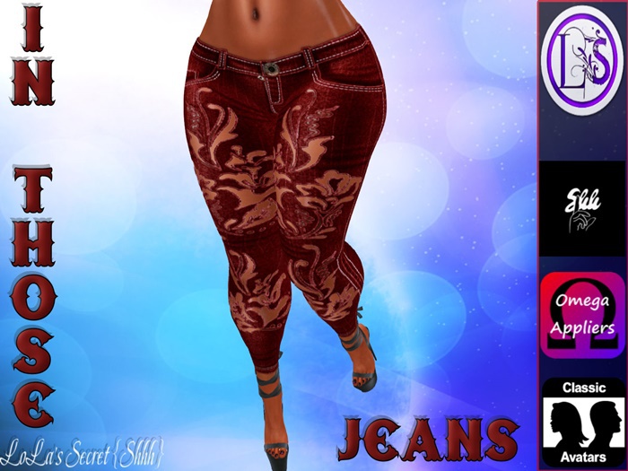.~LS~IN THOSE JEANS {RED DENIM}