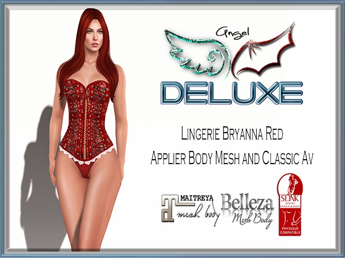 Angel DELUXE - Bryanna Red - APP + SLINK + BELLEZA + MAITREYA