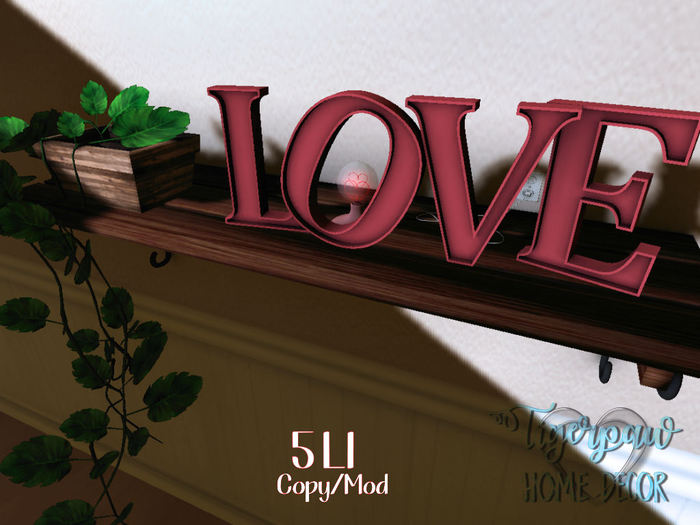 THD~ Love wall shelf