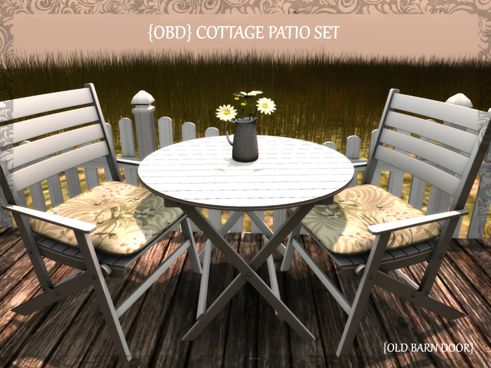 {OBD} COTTAGE PATIO SET