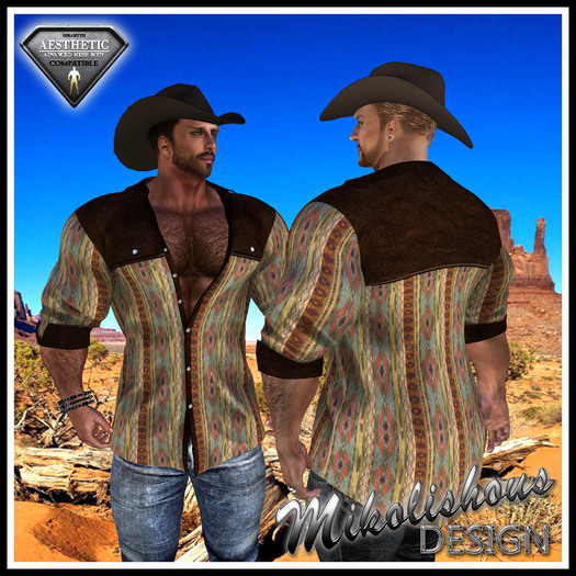 **Mikolishous Designs** Half Open Western Brown Leat SW 01