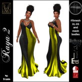JCD Raya2 Lime Mesh Gown (bagged)