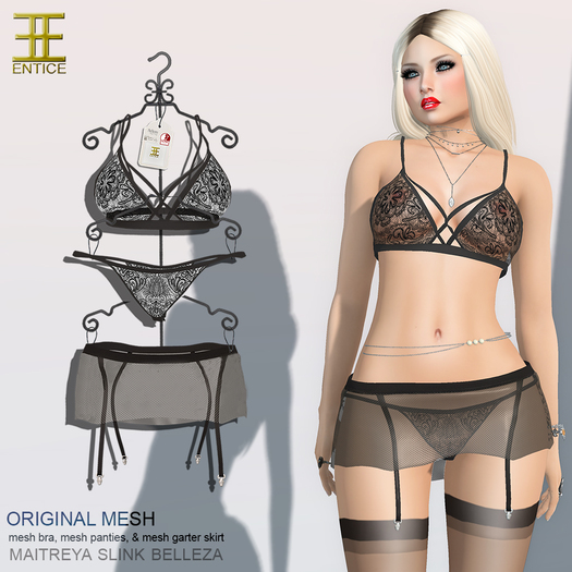 Entice - Hands to Myself Lingerie - Black