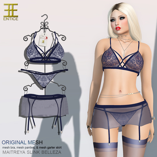 Entice - Hands to Myself Lingerie - Navy