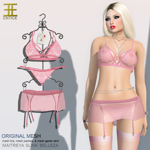 Entice - Hands to Myself Lingerie - Pink