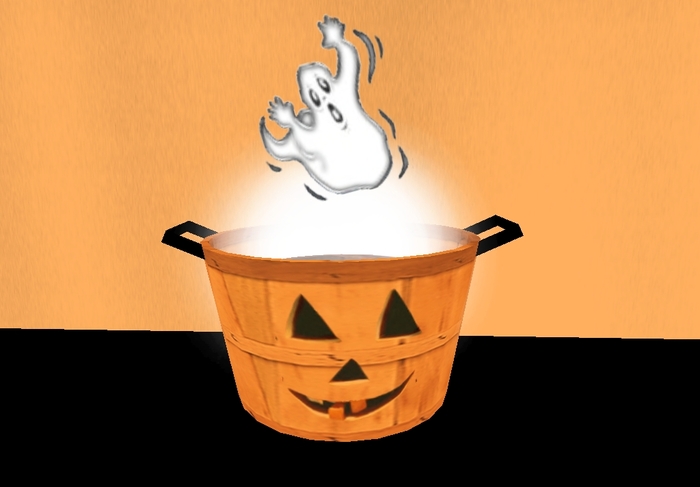 Divivity Haunted Pumpkin Basket