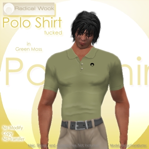 Polo Shirt_Tucked [RW] - Green Moss