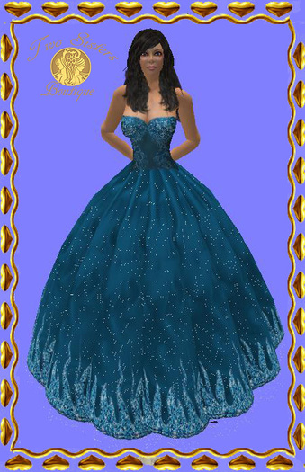 SPARKLE GOWN BLUEBERRY