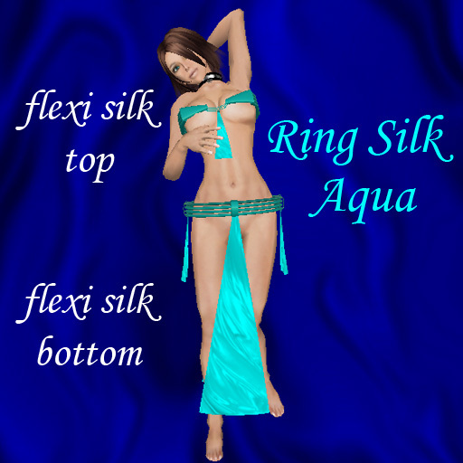 !!DDD!! Ring silk aqua