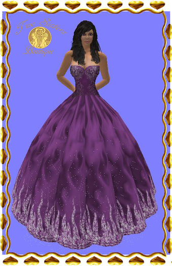SPARKLE GOWN GRAPE