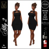 JCD Ally 2 Black Mesh Dress (bagged)