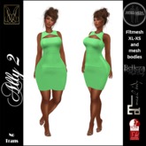 JCD Ally 2 Green Mesh Dress (bagged)