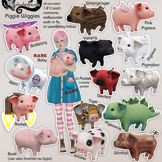 Schadenfreude Pocket Piggie Wiggie RARE