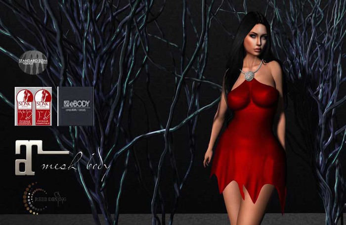 379 Reeb Design meral dress red