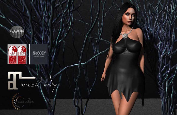 378 Reeb Design meral dress black