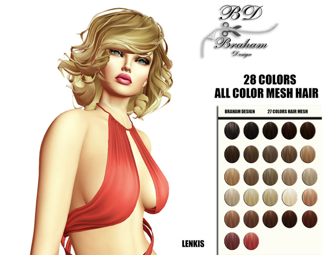 Braham Design Lenkis 28 Color Mesh Hair