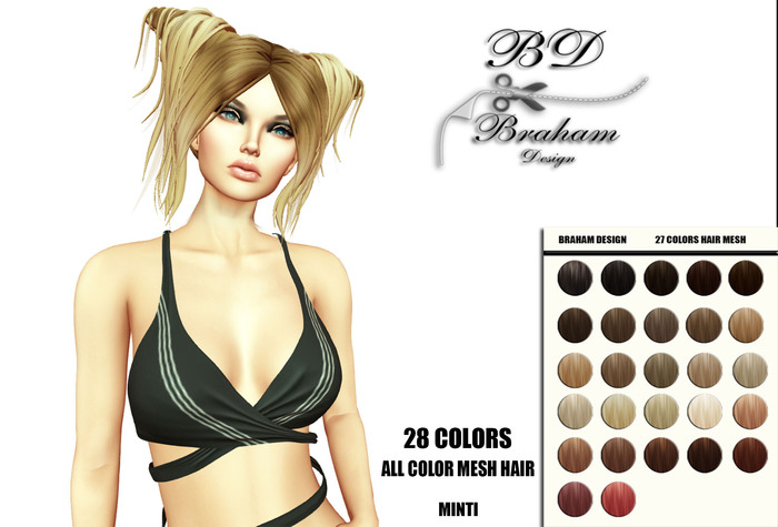 Braham Design Minti 28 Color Mesh Hair