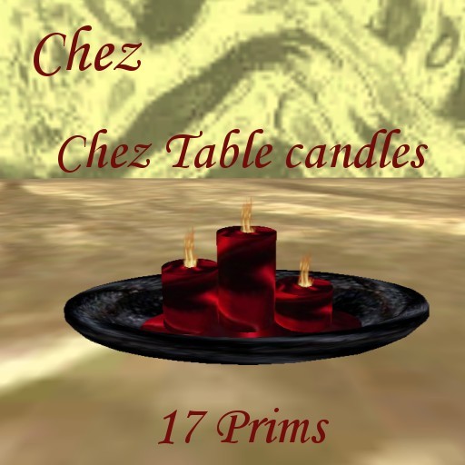 !!DDD!! Chez table candles