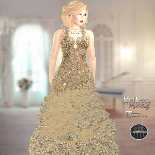 -Aura-Design Asteria  Flexi skirt Creeam