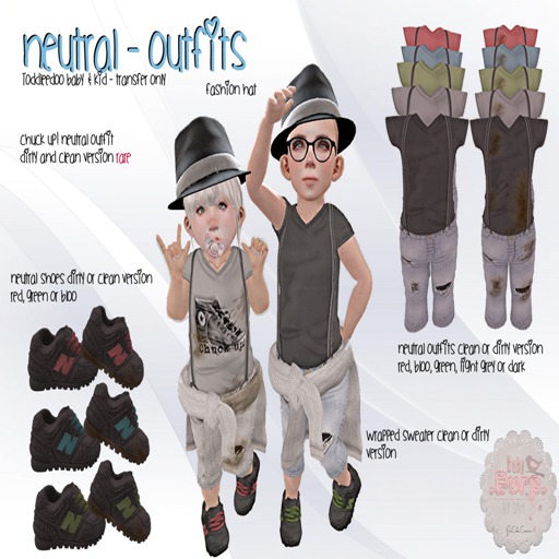 {BB} Neutrals - reddish outfit [rezz]