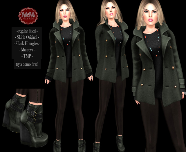 Winter - M&M-DANIELE JACKET-SWEATER-SHOES GREEN-O