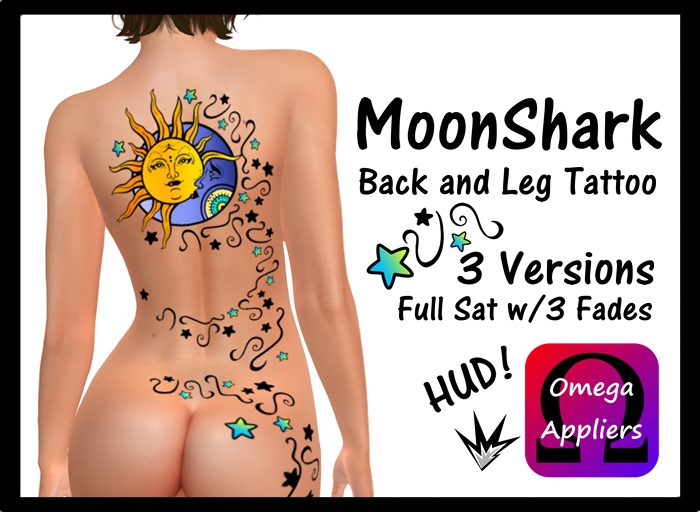 BUMPER GIRL TATTOO - MOONSHARK - OMEGA APPLIER