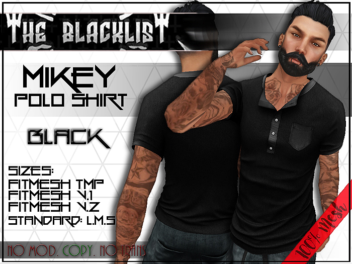 [Blacklist] - Mikey Shirt - Black (Unpacker - Hud) - WEAR