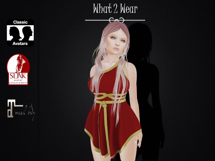 .::What2Wear::. Toga Dress Red
