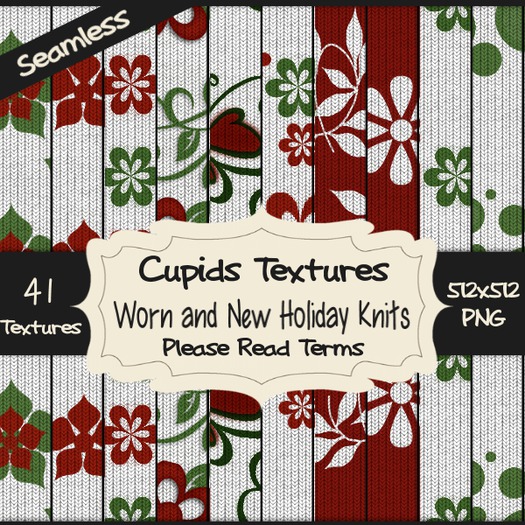 *Cupids Textures * 41 WORN AND NEW HOLIDAY KNITS
